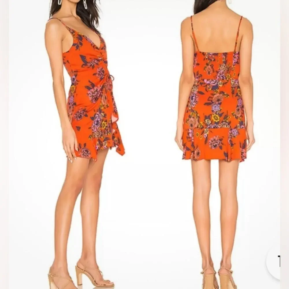 Free People Happy Heart Mini Dress | Small | Red